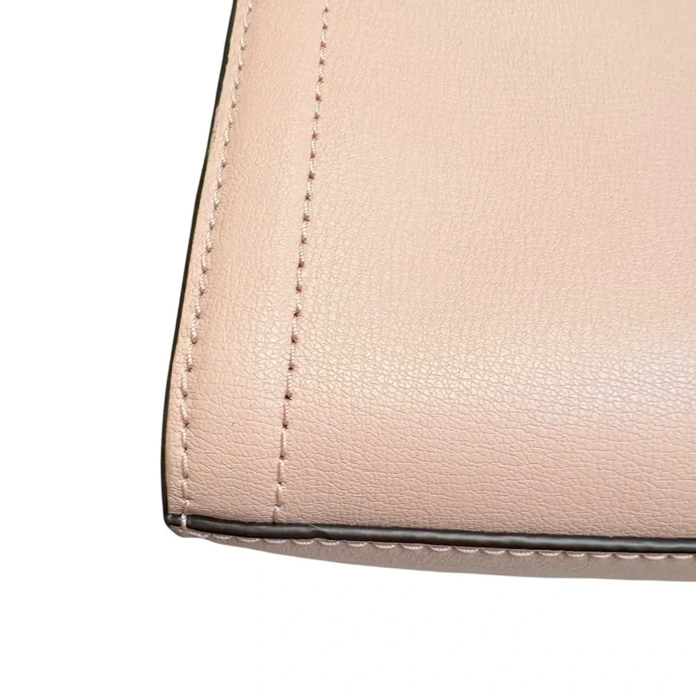 Michael kors pink Kinsley blossom embellished floral crossbody double flap bag